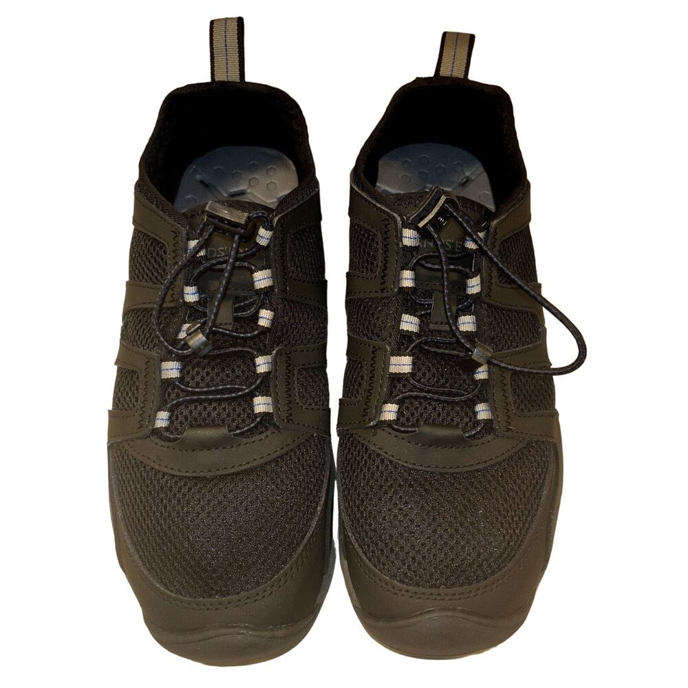 Lands' End Men's‎ Sneaker Water Shoes Black Size 8 D Hiking Shoes Outdoor Bungee